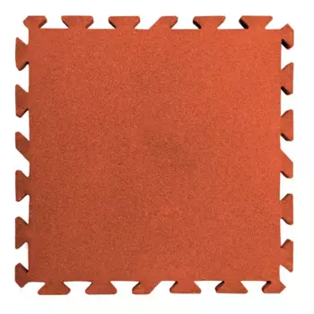 Плитка резиновая 1000x1000x30 мм пазл терракот