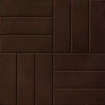 Плитка резиновая 500х500х30 мм паркет пуансон коричневый