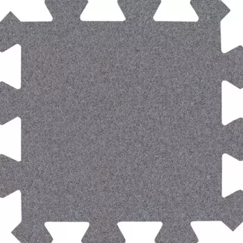 Плитка резиновая пазл 500x500 25 мм серый