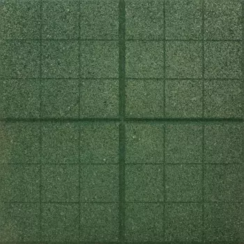 Плитка резиновая сетка 350x350x20 мм зеленый