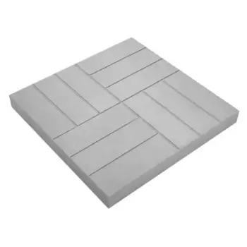 Плитка тротуарная 12 кирпичей 500x500x50 мм цвет серый