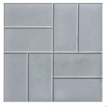 Плитка тротуарная 8 Кирпичей 300x300x30 мм цвет серый
