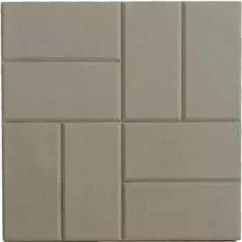 Плитка тротуарная "8 кирпичей" 400x400x50 мм цвет серый