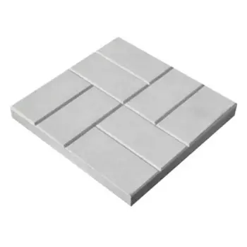 Плитка тротуарная 8 кирпичей 400x400x50 мм цвет серый
