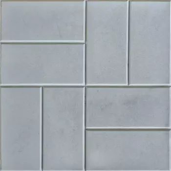 Плитка тротуарная 8 кирпичей 400x400x50 мм цвет серый