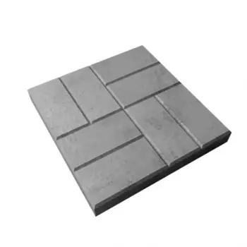 Плитка тротуарная 8 кирпичей 400x400x50 мм серый