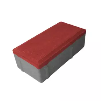 Плитка тротуарная брусчатка 200x100x60 мм красный