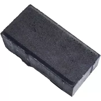 Плитка тротуарная брусчатка Кирпичик 200x100x40 мм черный