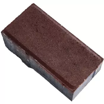 Плитка тротуарная брусчатка Кирпичик 200x100x40 мм коричневый