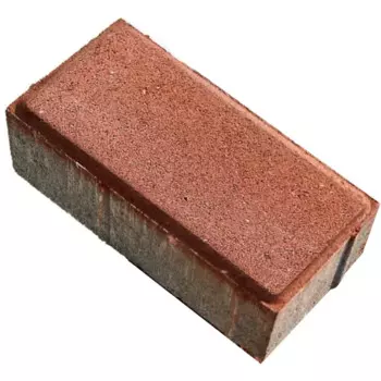 Плитка тротуарная брусчатка Кирпичик 200x100x40 мм красный