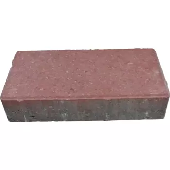 Плитка тротуарная брусчатка Кирпичик 200x100x60 мм красный
