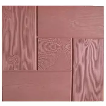 Плитка тротуарная Дерево 300x300x30 мм цвет красный