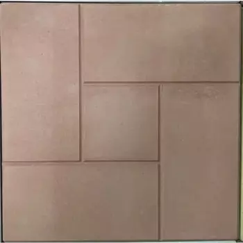 Плитка тротуарная Калифорния 300x300x24 мм цвет красный