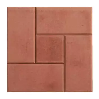Плитка тротуарная Калифорния 300x300x30 мм цвет красный
