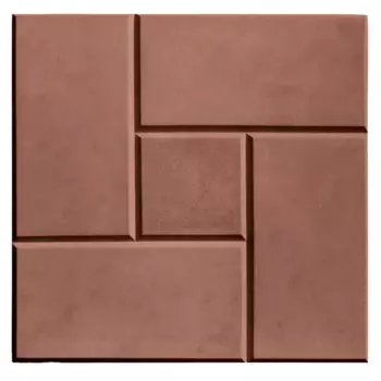 Плитка тротуарная Калифорния 300x300x30 мм коричневый