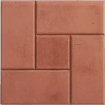 Плитка тротуарная Калифорния 30x300x300 мм красный