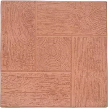 Плитка тротуарная Калифорния дерево 30x300x300 мм красный