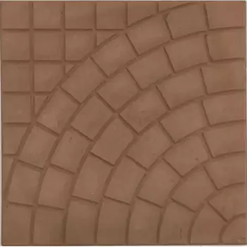 Плитка тротуарная Колодец 300x300x24 мм цвет красный