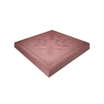 Плитка тротуарная Краковская 300x300x30 мм красный