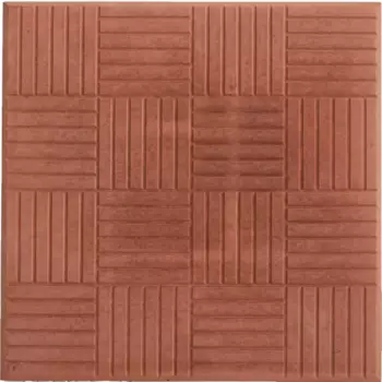 Плитка тротуарная «Паркет» 300x300x30 мм цвет красный
