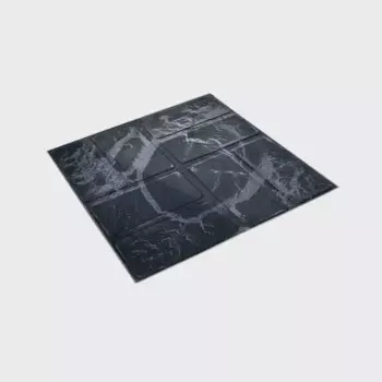 Плитка тротуарная полимер-песчаный композит 25x25x2 см графит