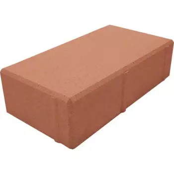 Плитка тротуарная Призма 200x100x60 мм цвет красный