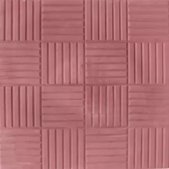 Плитка тротуарная «Сетка», 300x300x30 мм цвет красный