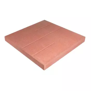 Плитка тротуарная шагрень 300x300x30 мм цвет красный