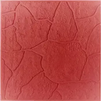 Плитка тротуарная "Тучка" 300x300x30 мм цвет красный