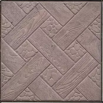 Плитка тротуарная Ялта 300x300x30 мм цвет коричневый