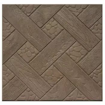 Плитка тротуарная Ялта 300x300x30 мм цвет коричневый