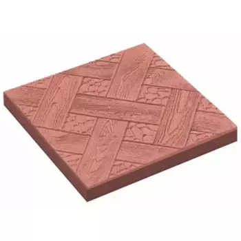 Плитка тротуарная Ялта 300x300x30 мм цвет красный