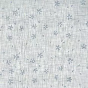 Плёнка самоклеящаяся Цветы 0.45x8 м цвет голубой