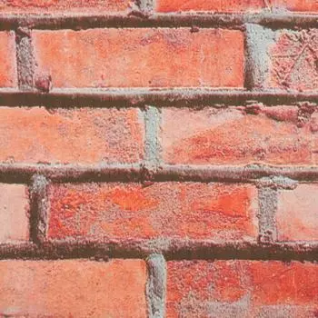 Плёнка самоклеящаяся 3973 Кирпич 0.45x8 м под камень цвет коричневый