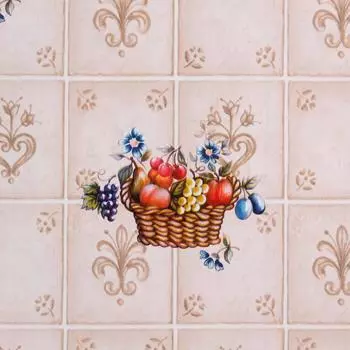 Плёнка самоклеящаяся 3932 Клетка 0.45x8 м геометрический цвет бежевый