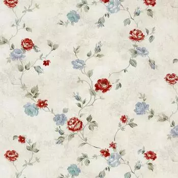 Плёнка самоклеящаяся «Ситец» 0.45x8 м, цвет красный