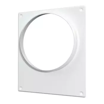 Площадка торцевая Era D150 мм металл цвет белый