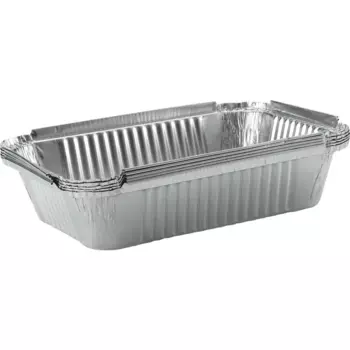 Поддон для барбекю Naterial Alpha 22x15.8x5 см алюминий серый 5 шт.