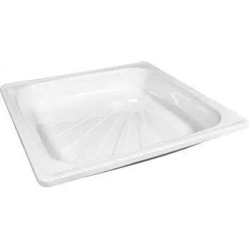 Душевой поддон стальной 80x80 см квадратный