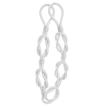 Подхват для штор Узлы 153 60 см металл цвет белый