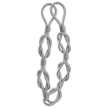 Подхват для штор Узлы 153 60 см металл цвет серый