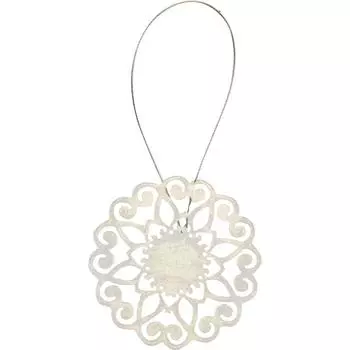 Подхват магнитный Inspire Инес 8x29 см цвет белый/серебристый