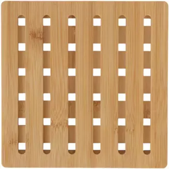 Подставка под горячее Mallony 18х18х1 см бамбук цвет бежевый