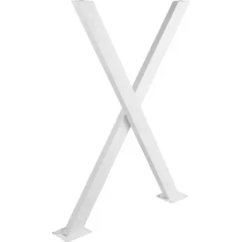 Подстолье для обеденного и письменного стола 72 см сталь цвет белый сатинированный