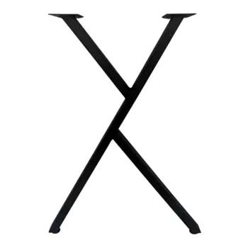 Подстолье для обеденного и письменного стола 71 см сталь цвет черный сатинированный