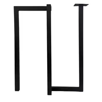 Подстолье для обеденного и письменного стола 71 см окрашенная сталь цвет черный сатинированный