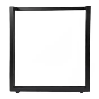 Подстолье для обеденного и письменного стола 71 см оцинкованная сталь цвет черный глянцевый