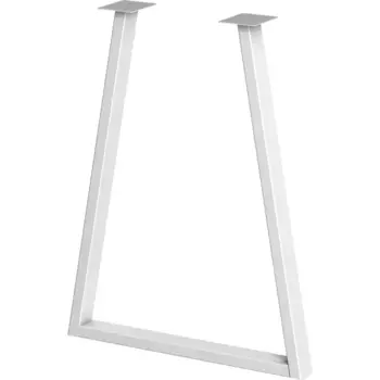 Подстолье для обеденного и письменного стола 71 см сталь цвет белый глянцевый