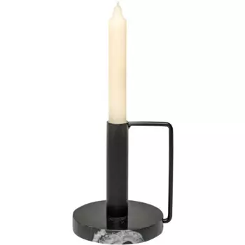 Подсвечник 1 свеча металл 10.3x12 см цвет черный