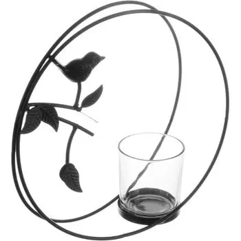 Подсвечник для чайной свечи JM20-0003 металл черный